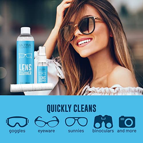 Ultra Clarity Powered by Nano Magic Eyeglass Lens Cleaning Spray 7oz Value Pack | 1oz Spray, 6oz Refill, Microfiber Cloth | for Glasses, Phone, Electronic Screens, Optic Surfaces, Coated Surfaces - Image 3