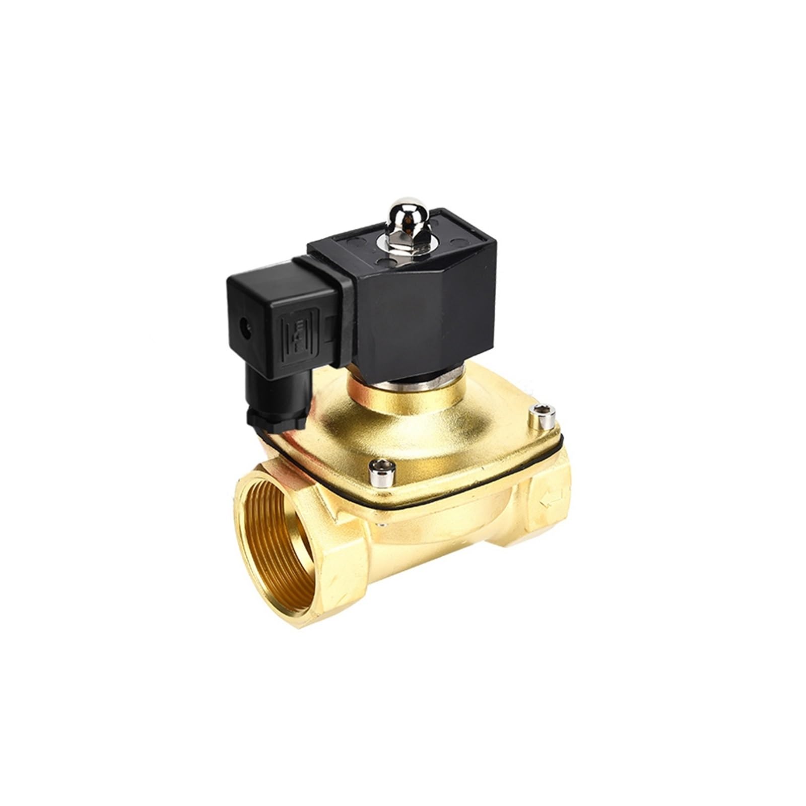TREDSWQCV 1" IP65 Waterproof Normally Closed Solenoid Valve 24V 12V 220V 110V Brass Electric(NPT-380VAC-NBR-SEAL)