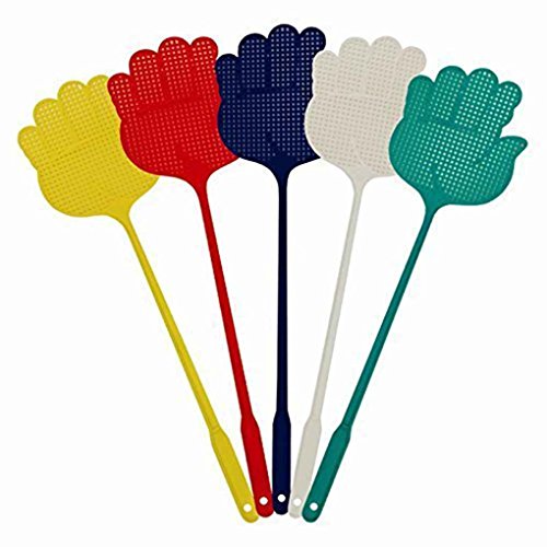 Deinbe 5pcs Inicio Accesorios de Cocina Palma de la Mano en Forma de plástico Flyswatter Color al Azar Cover