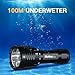 Wurkkos DL30 Dive Light - Super Bright Max 3600 Lumen 5000K 90CRI 100m Underwater Flashlight for Diving IPX-8 Waterproof Submersible Flashlight with USB Charger