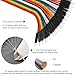 REXQualis 240pcs Dupont Wire Kit, 10cm and 20cm Jumper Cables, 40-Pin M-F/M-M/F-F, Breadboard Jumper Ribbon Cables Kit Compatible with Arduino Projects