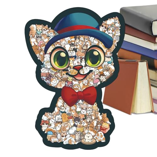 Juguetes de madera en forma de gato, el regalo ideal para sorprender a niños y adultos