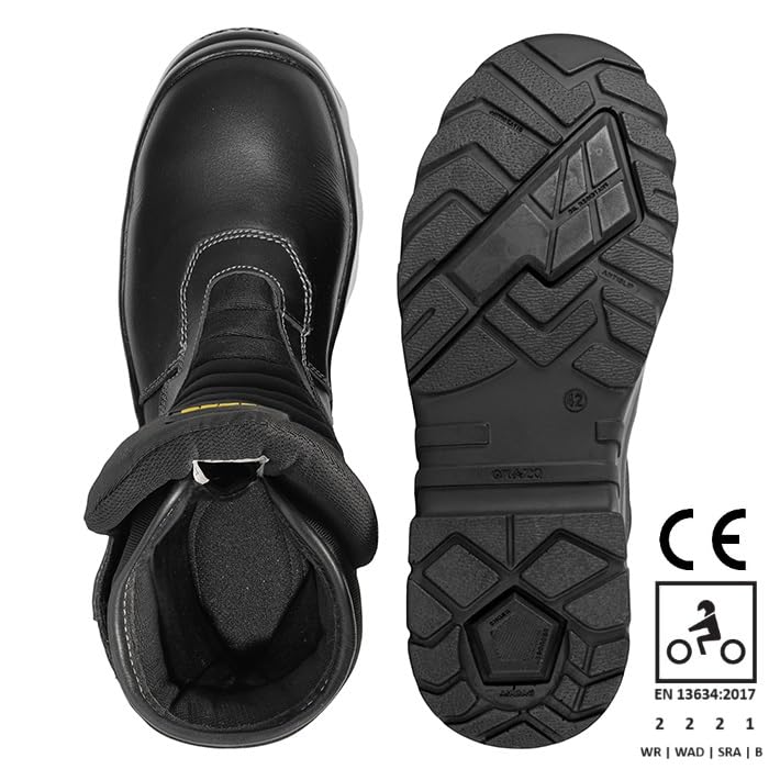 Image of ORAZO IBIS TRAIL - Water-PROOF - CE Certified - EN13634:2017 - Level 2,2,2,1 - Motorcycle Riding Boots