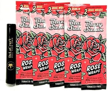 Blazy Susan Rose Wraps | 5 Packs Made with Real Rose and DeLaCruzV Tube.