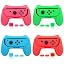 Green, Pink, Blue, Red