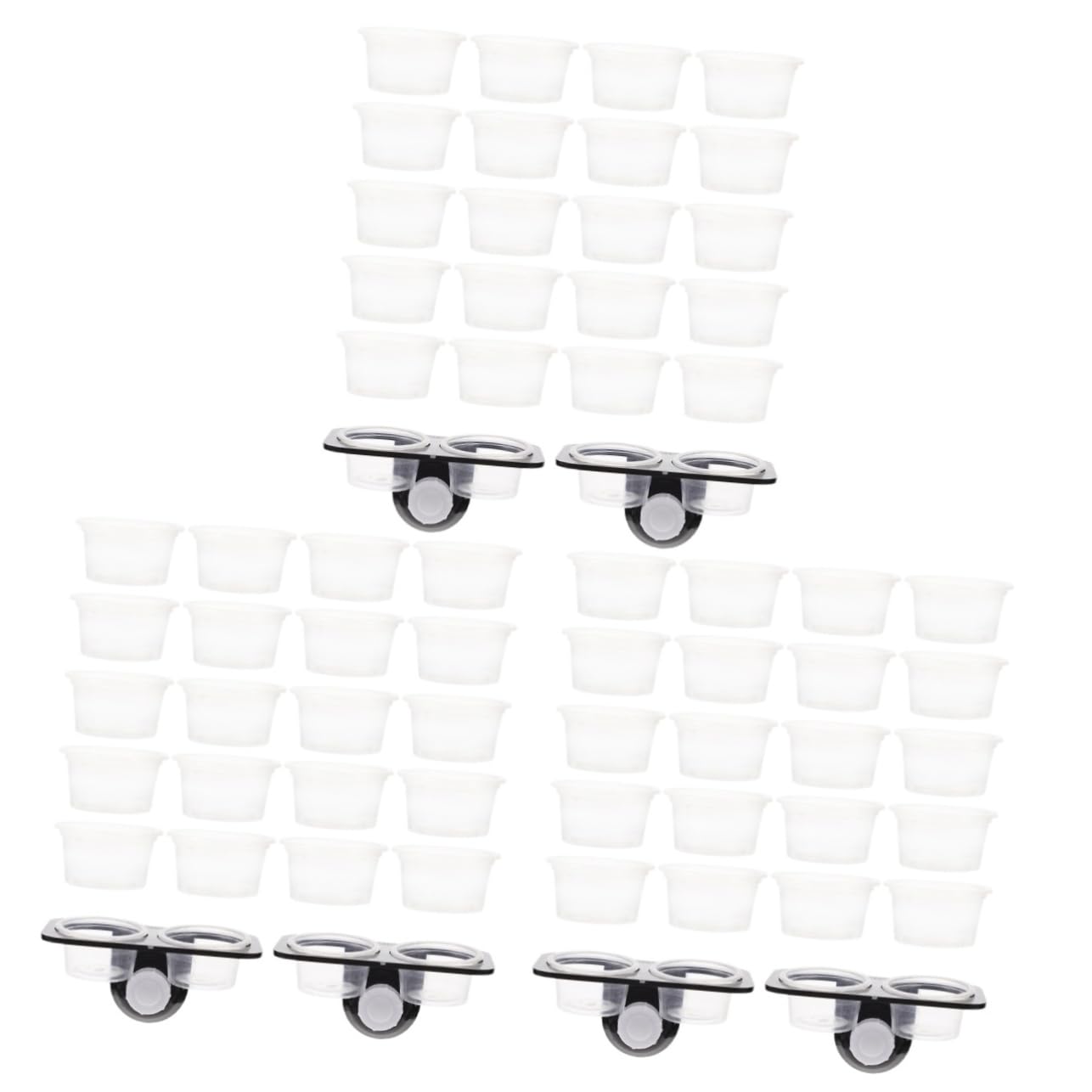 Beavorty 3 Set di Mangiatoie per Rettili E Gechi in Materiale Avanzato con Tazze Senza Sbavature per Un Uso Sicuro degli Animali Domestici Design Pratico
