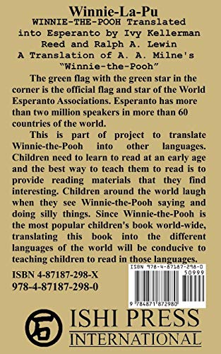 Winnie-La-Pu Winnie-the-Pooh in Esperanto A Translation of Winnie-the-Pooh into Esperanto: A Transla