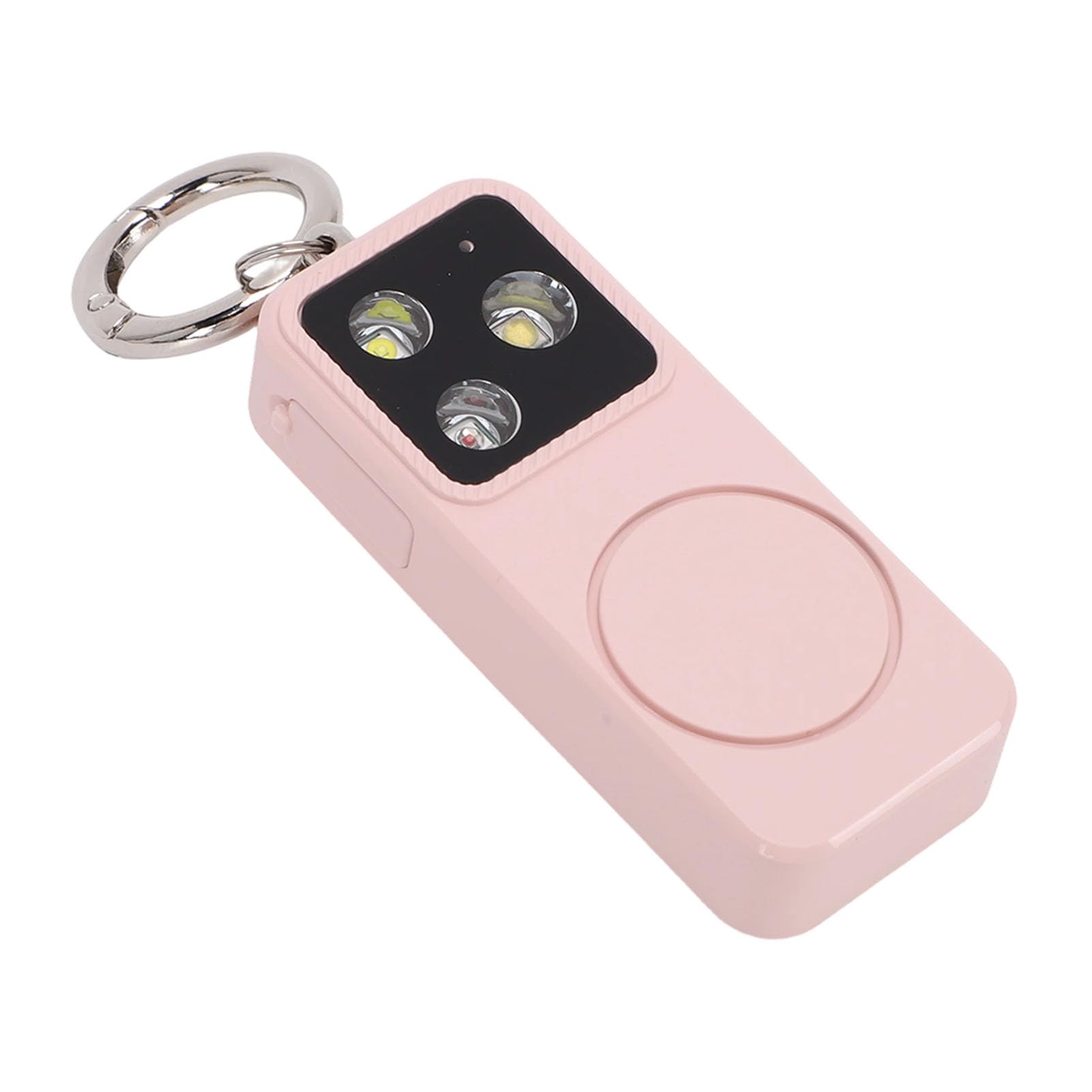 Llavero de alarma de seguridad de 150 dB con luz para protección de mujeres y corredores