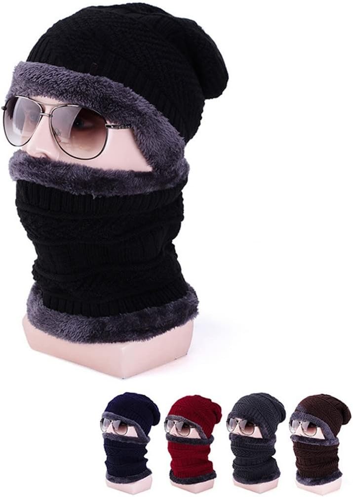 Winter Fashion Two-piece Windproof Cold Earmuffs Men and Women Velvet Thick Warm Hat