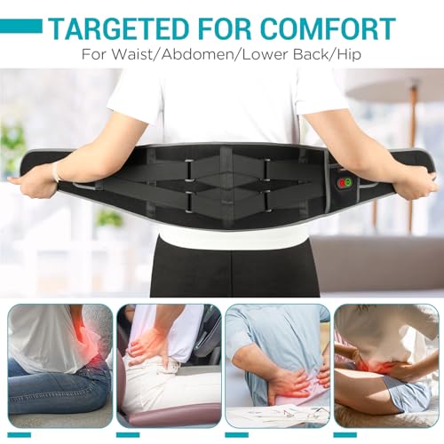 image for Comfytemp Cordless Heating Pad with Massager for Back, Portable Lower 