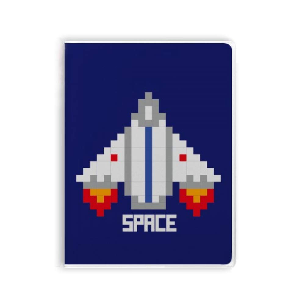 Carnet de notes space ship pixel avec couverture souple pour l'écriture - 4