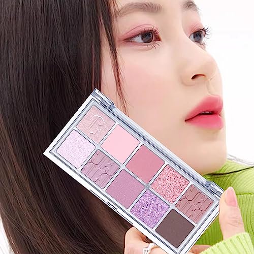 Twlbxmg 10 Colors Eyeshadow Palette Makeup - Matte Shimmer Glitter Eye Shadow, Ultra-Blendable, Naturing-Looking, High Pigment Waterproof Neutral Eyeshadow Palette 14 #TOP4