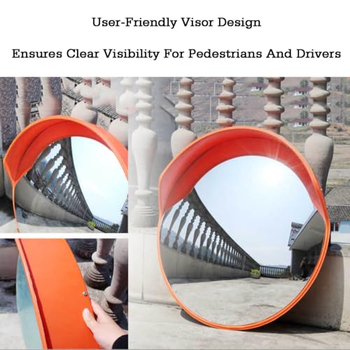 Espejo angular de carretera de 75cm para evitar puntos ciegos en salidas de garajes 4
