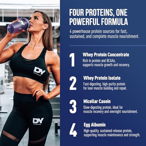 Dorian Yates Whey Complex Tempro saveur fraise en pot de 2270g pour la nutrition sportive - 2