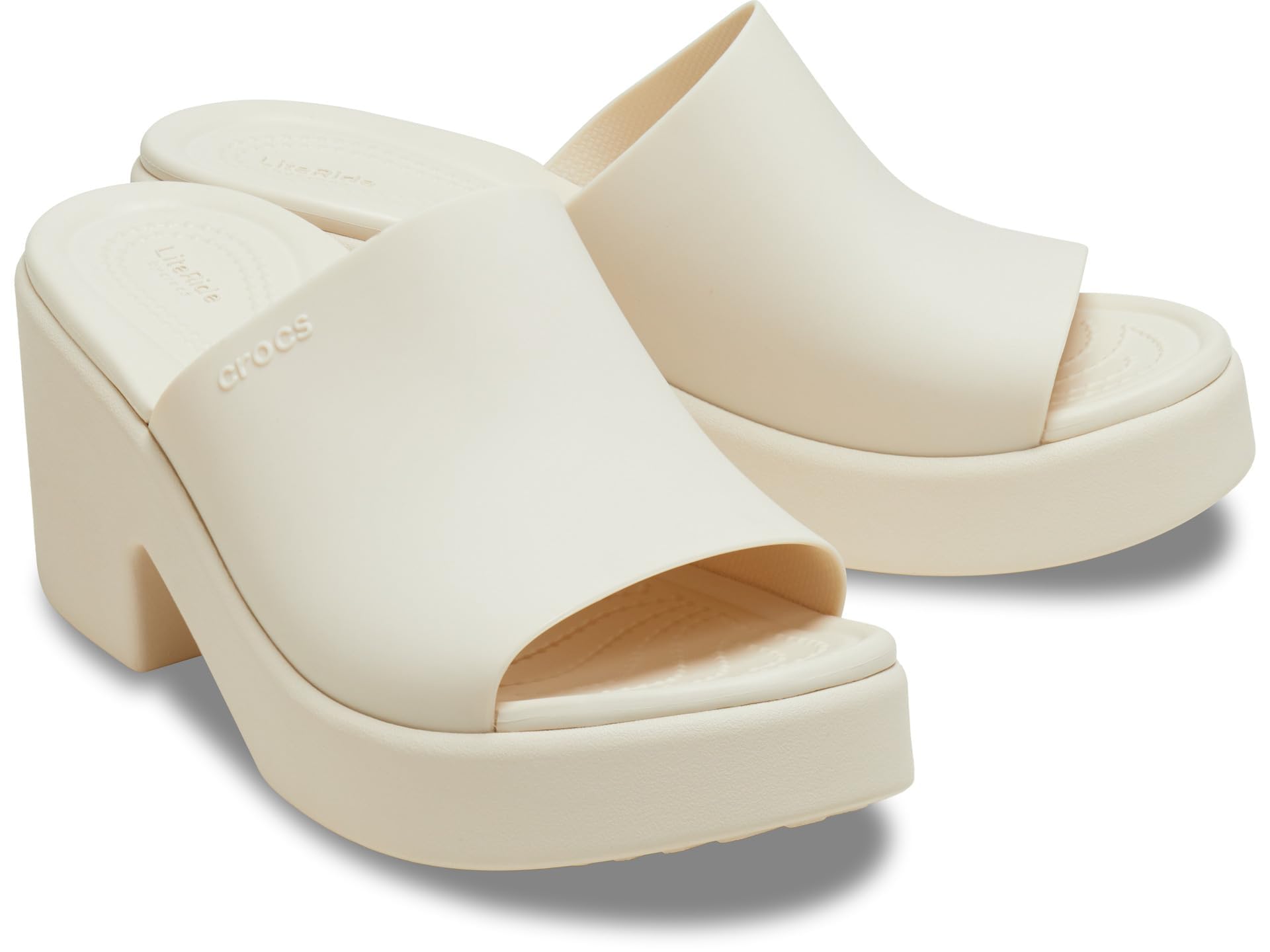 Crocs レディース ブルックリン スライド ヒールサンダル