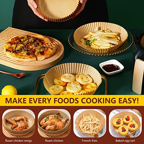 GJLPMY Forro de papel descartável para fritadeira a ar, 50 peças forros de papel antiaderente, papel
