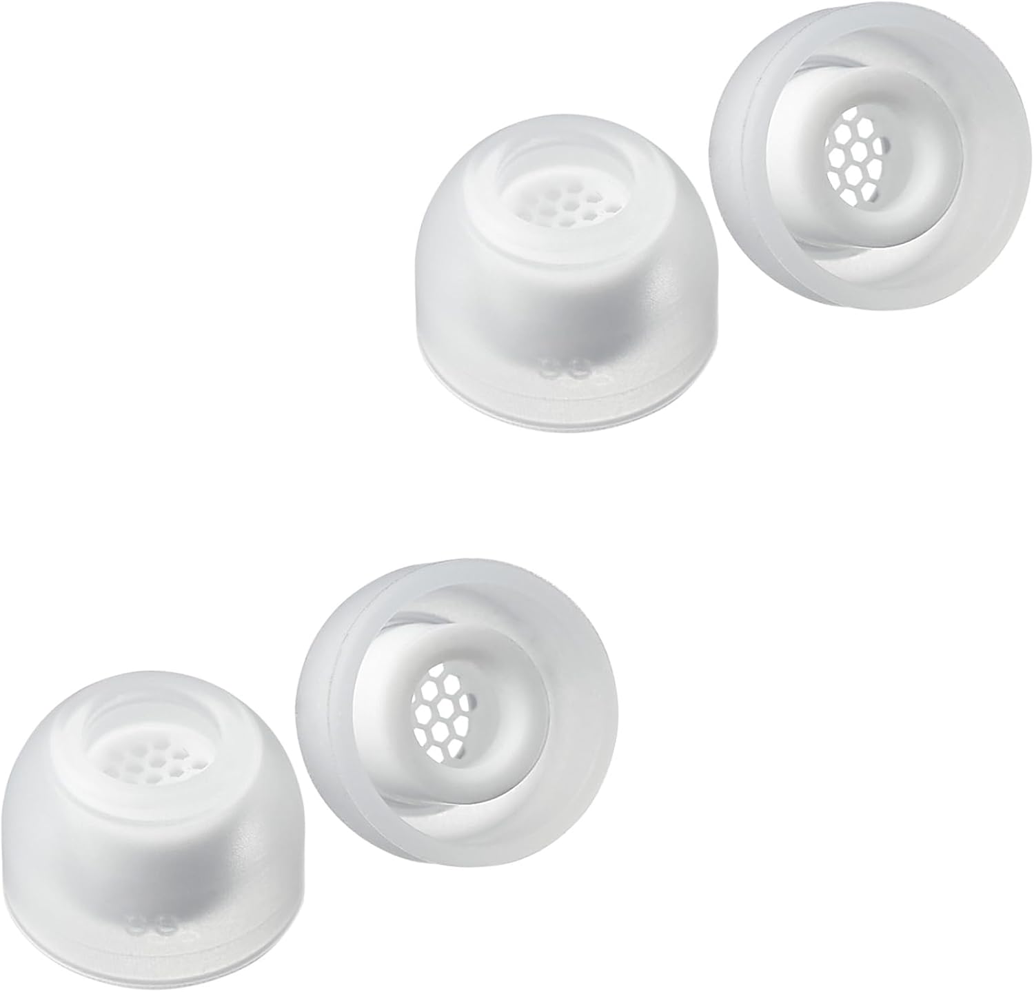 AZLA SednaEarfit MAX TWS 6 Earbud Tips for Wireless Headphones, Noise Canceling Earbuds Replacement Tips, White (M)