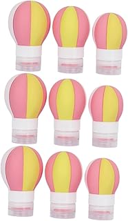 Abaodam 9 Peças Garrafa De Sílica Gel Garrafas De Viagem De Silicone Garrafas De Loção Recipientes De Viagem À Prova De Vazamentos Recipientes De Líquidos Garrafa De Lavagem Corporal