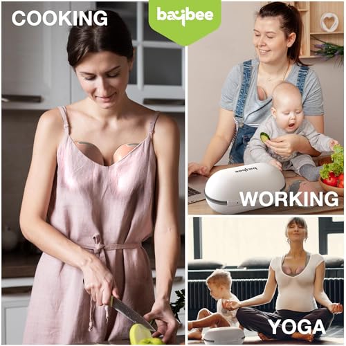Image of Double Wearable Electric Breast Pump For Mothers | Portable Breast Pump Electrical Machine with 3 Modes and 15 Suction Levels, Rechargeable with large 1500 mah battery & LED Display | Hands-Free Automatic Breast Milk Pump with Lactation Mode, Massage Mode, BPA-Free Materials & Premium Carry Case