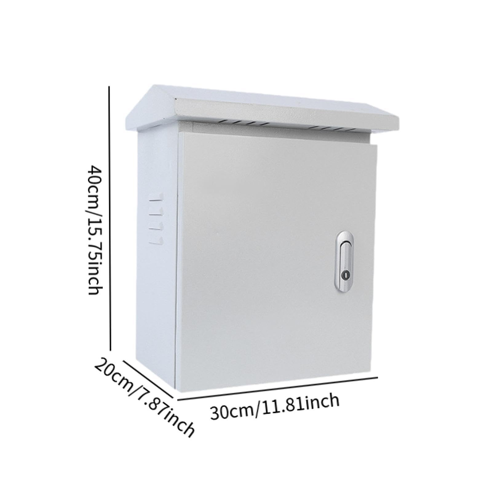 Verteilerkasten für den Außenbereich, wasserdichtes Gehäuse, robuste, wasserdichte Elektrobox, 40x30x20cm