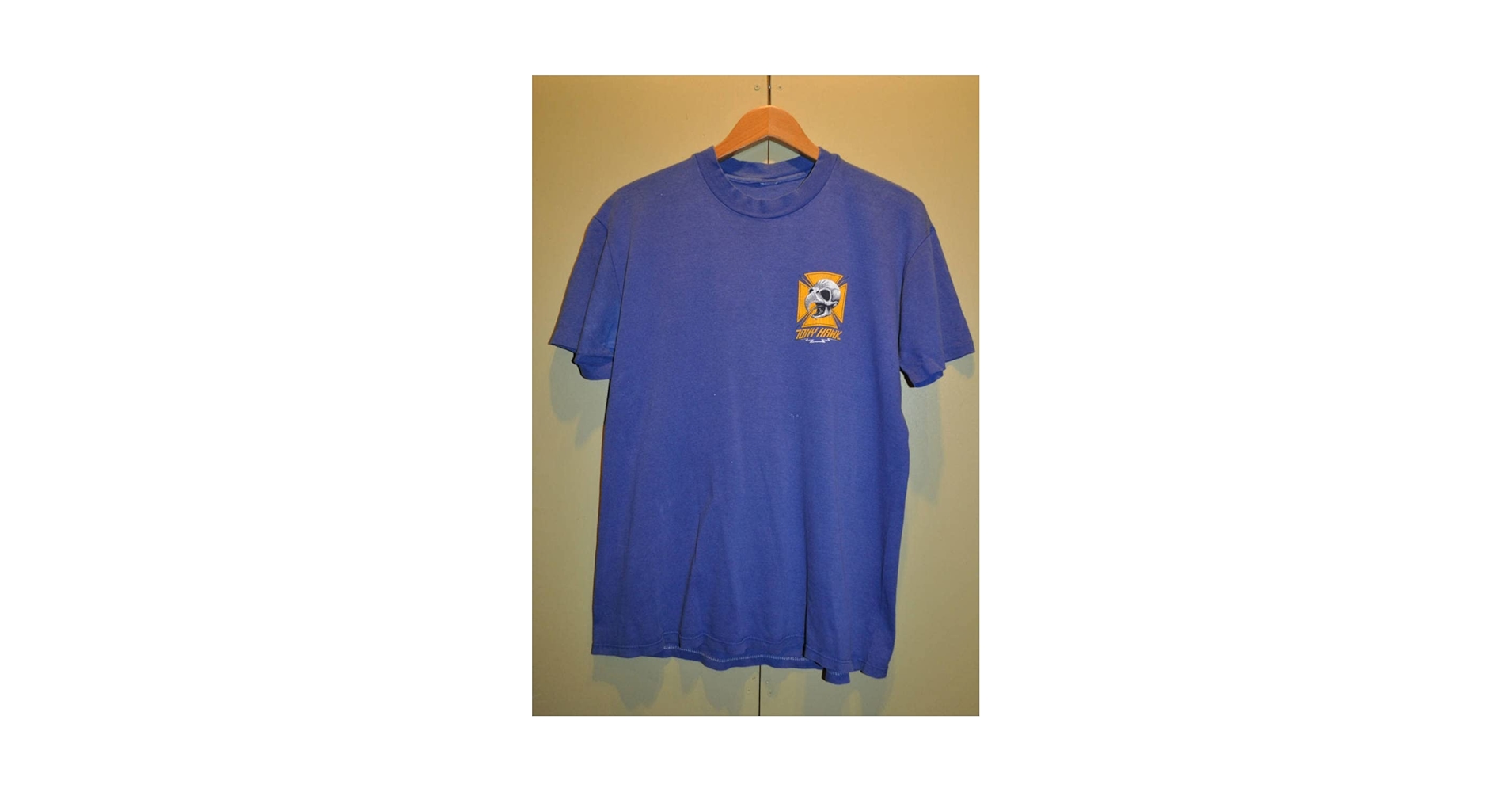 E980　POWELL　パウエルペラルタ　トニーホーク　Tシャツ　青　L 80's POWELL PERALTA TONY HAWK Tシャツ(S) | Desert Snow Chiba