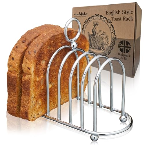 Muldale Porta Toast Vittoriano, Acciaio, Argento