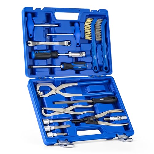 Perceived Brake Fluid Leak At Caliper Piston Boot - 2014-2021 Cadillac Chevrolet GMC 6 Orion Motor Tech Drum Brake Tool Kit, 15pc. Master Drum & Disc Brake Tool Kit with Brake Spring Pliers, Brake Caliper Brushes & Drum Brake Spring Tool, Brake Caliper Socket Set for Bolt Removal