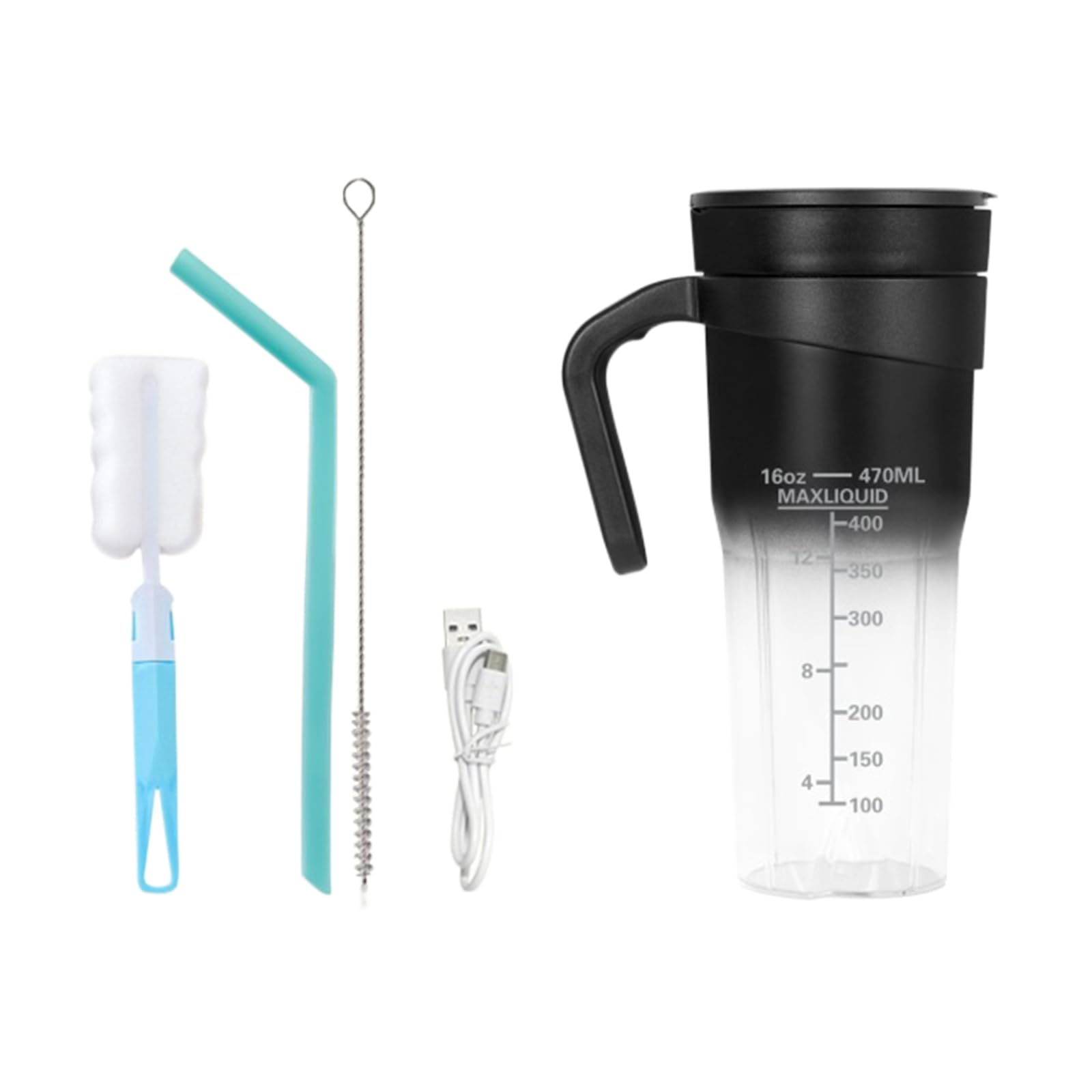 Mekalero Portable Blender for Shakes and 20000rpm Blender with 6 16Oz Rechargeable Electric Portable Multifunctional Cup Handheld Juicer