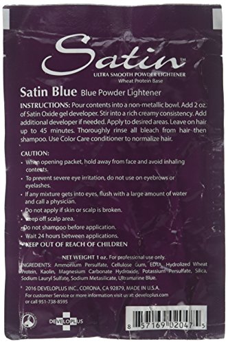 SATIN Satin Blue/bleach Powder Lightener 1 Oz Individual Pack image 4