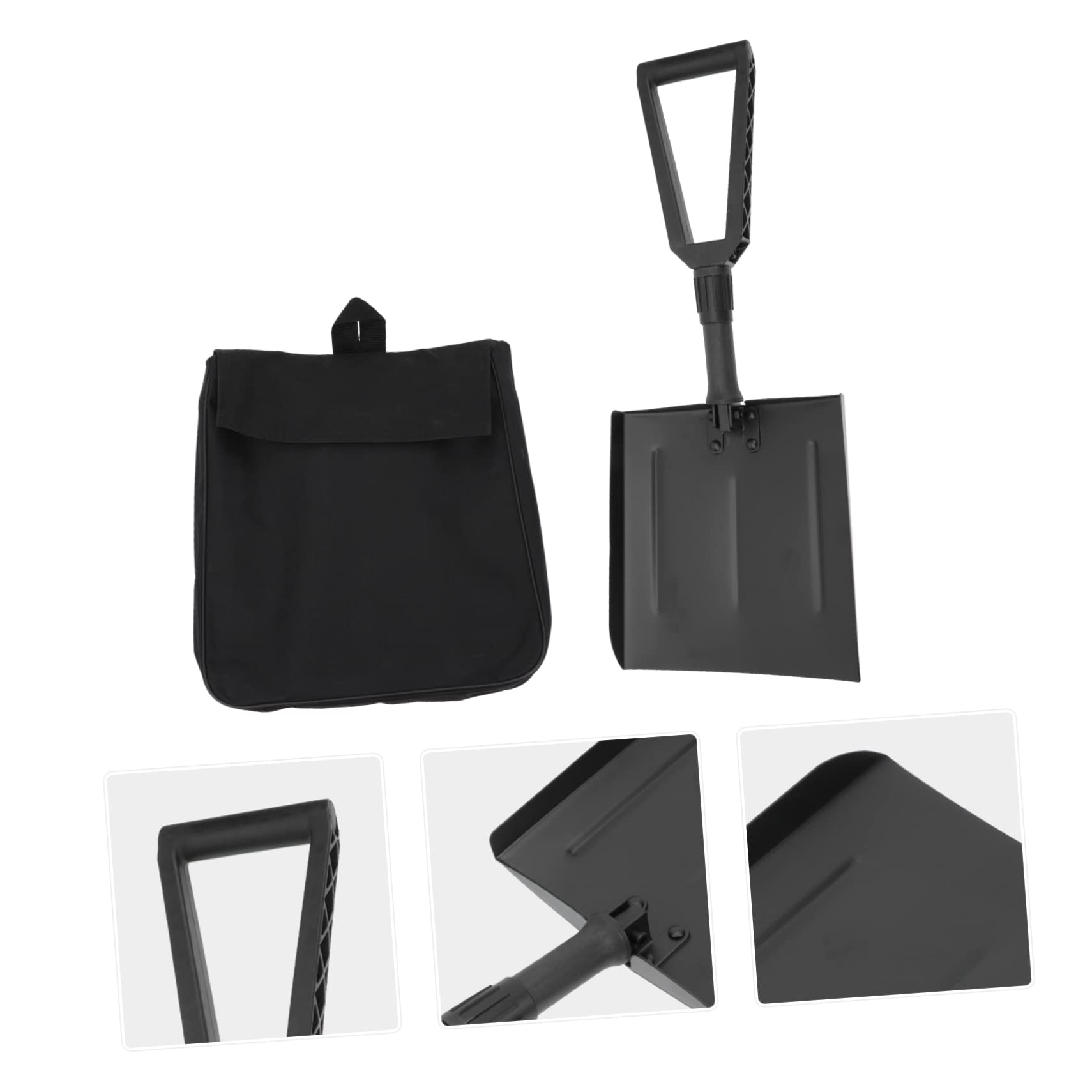 BESPORTBLE Pelle à Neige Pliable Outil de Déneigement pour Voiture Pelle Urgence Compacte pour Neige Camping