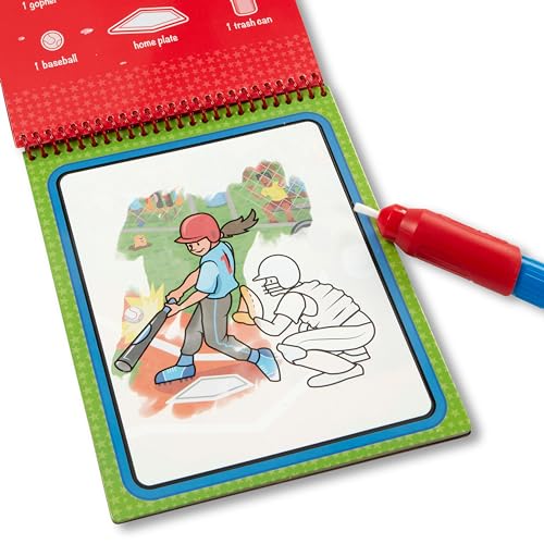 Melissa & Doug On The Go Water Wow! Reusable Water-Reveal Coloring Activity Pad – Sports - Image 6
