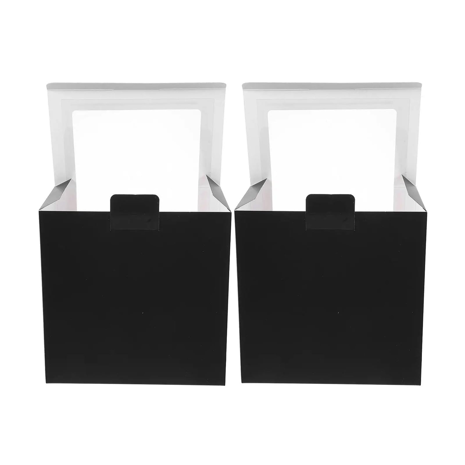 Caja de cartón for Guardar Sombreros de Gran Capacidad, 2 Unidades, Cuadrada, for Viaje, Plegable, for Guardar y exhibir Sombreros. para Dormitorio, Mudanza