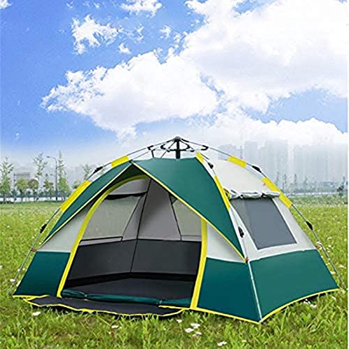 Carpa de camping automática para 3-4 personas azul miniatura 2