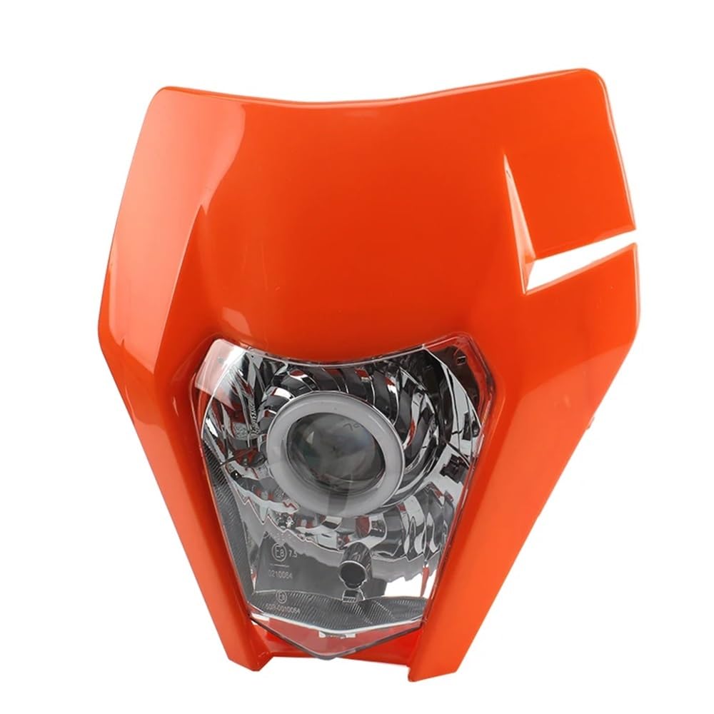 Faro delantero de motocicleta compatible con placa de faro LED KTM EXC XC SX EXCF XCW SXF 125 a 500 2018-2023 Supermoto Motocross Headlam(Black)