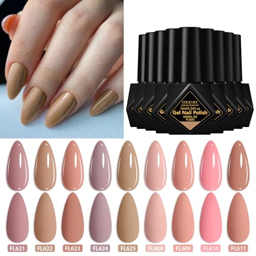 Set de 12 Esmaltes de Gel Nude Rosa 9 Colores miniatura 4