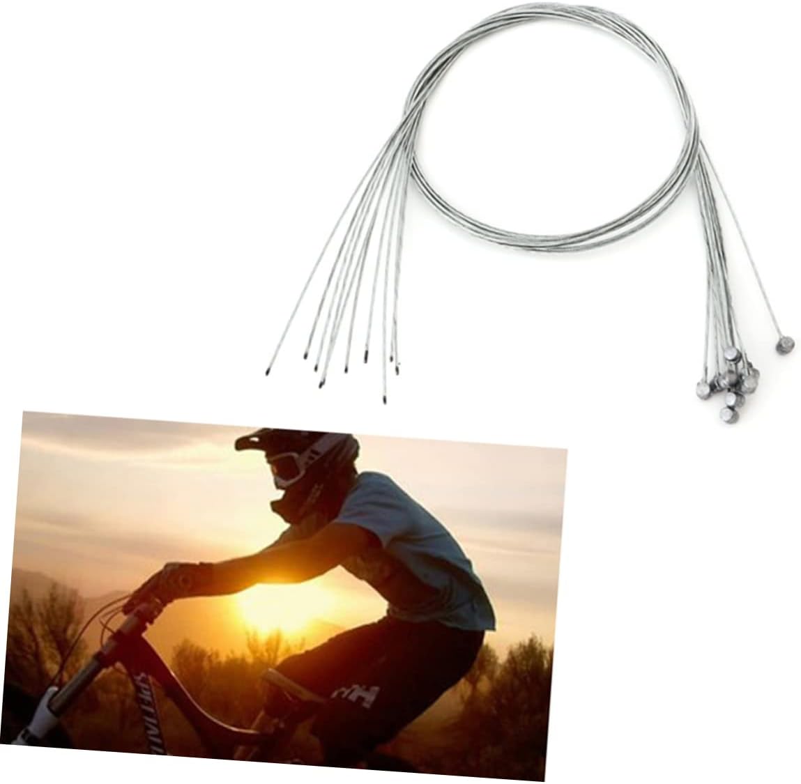 VICASKY 10pcs Brake Cable for Mountain and Electric Brake Line Strong Pulling Tension and Wear Resistance for Maintenance