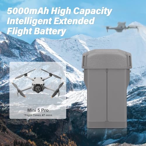 Athlife Mini 5 Pro Intelligent Flight Battery 7.16V 5000mAh High Capacity Replacement Battery Compatible with DJI Mini 5 Pro Up to 47 Mins Flight Time - 2