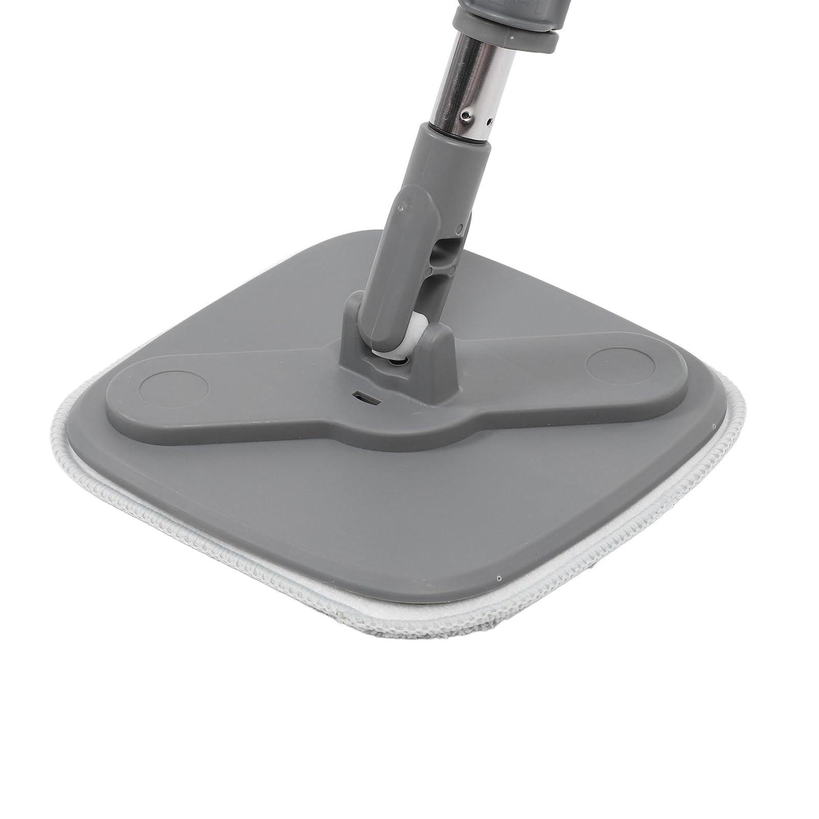 Juego de cubo de fregona con 2 piezas de tela giratoria de 360 grados, herramienta de fregona de microfibra seca y húmeda para uso doméstico