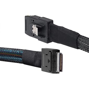 cablecc SFF-8611 4i Oculink PCIe PCI-Express to 36Pin SFF-8087 Slimline PCIE SSD Data Active Cable 50cm