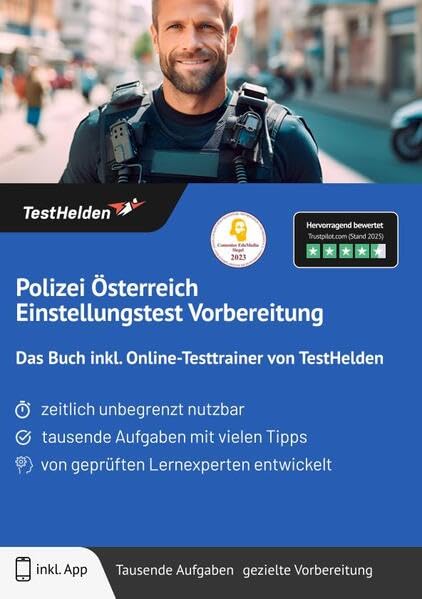 Polizei Österreich Einstellungstest Vorbereitung: Das Buch inkl. Online-Testtrainer von TestHelden |