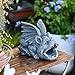 OwMell Gargoyle Gutter Guardian Downspout Statue, Garden Decorative Downspout Extension Statue Figurine, Gutter Guards for 3
