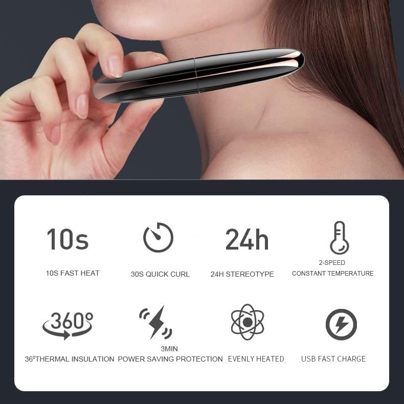 TECNOVIQ Heated Eyelash Curler, Rechargeable Lash Styler with 2 Heat Settings, Quick 24H Long-Lasting Curl, Portable Makeup Tool 3
