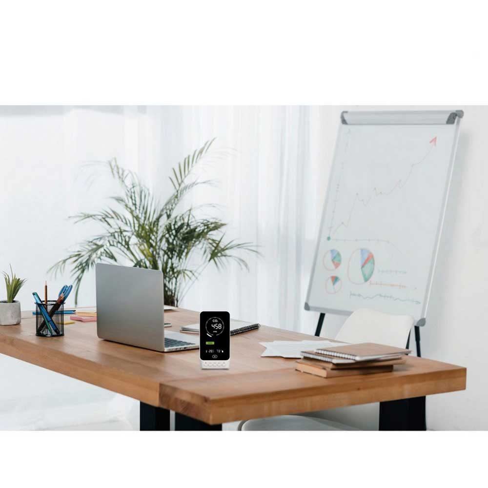 TFA Dostmann AIRCO2NTROL UP CO2 Messgerät, NDIR Dual Beam Sensor, Alarmfunktion, weiß