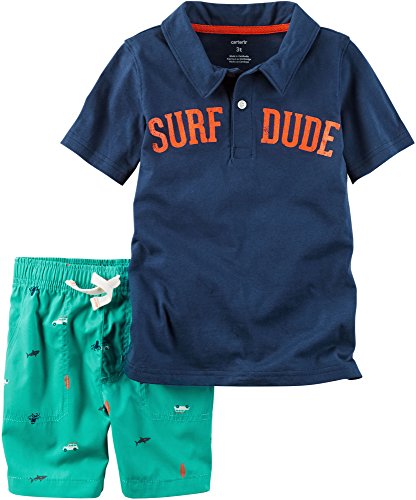 Ensemble polo short bébé garçon élastique pour change facile 24m