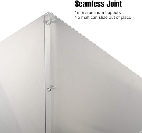 Miniatura 2 de FERRODAY Molino de malta 2 rodillos Trituradora de malta de acero inoxidable Trituradora de grano de cerveza casera de servicio pesado Molinillo de