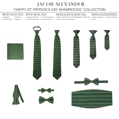 Jacob Alexander Baby Boys' Happy St. Patrick's Day Shamrocks 8 inch Clip-On Neck Tie3
