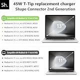 45W T-Tip Ładowarka compatybilna z MacBook Air 11 i 13 cali (2012, 2013, 2014,2015, 2017), Zasilacz T-Tip(magnetyczny) do Modeli A1435 A1436 A1465 A1466