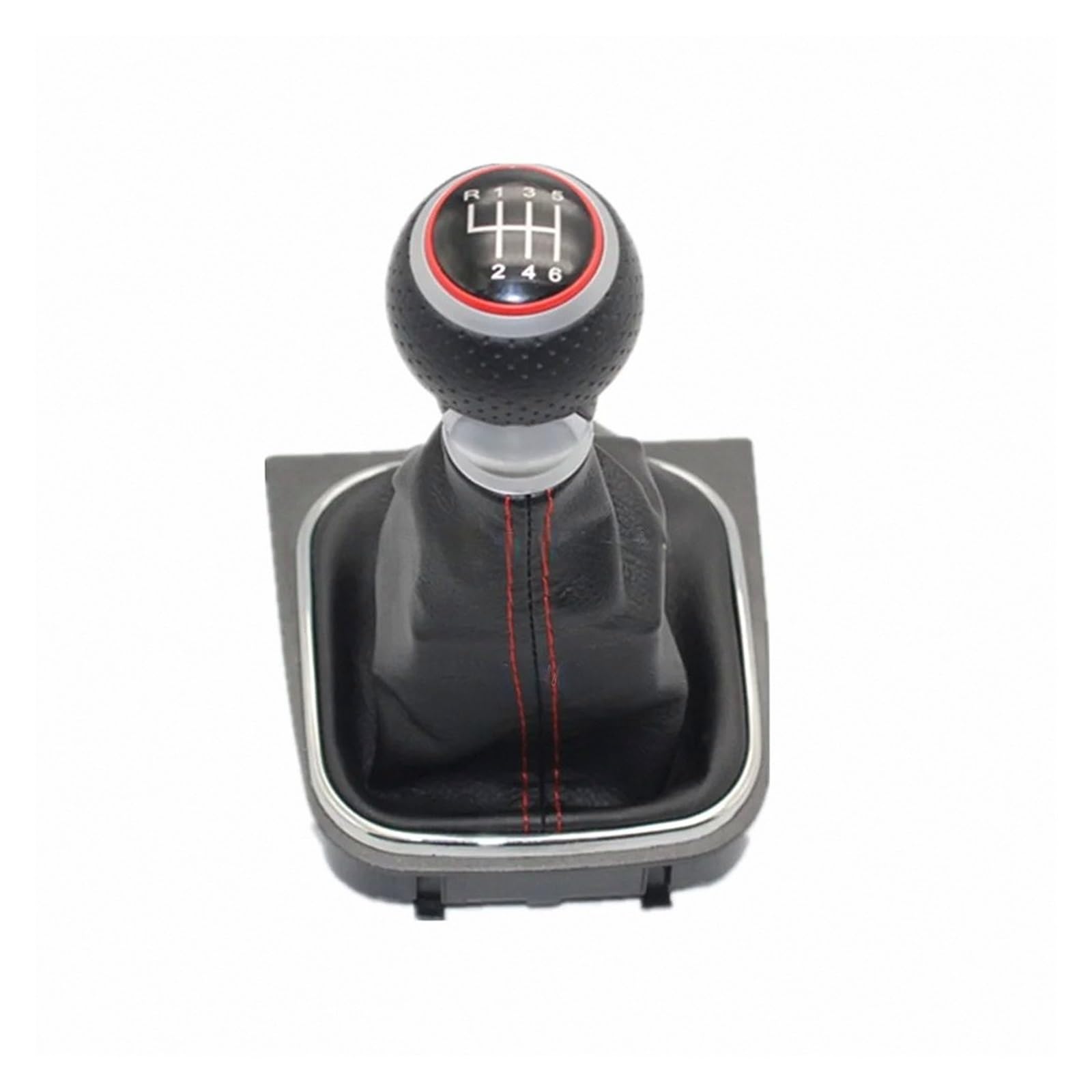 Lozopmtmld Kind 3 For Vw For Scirocco 2009-2014 Sporty Shift Knob Black/Red