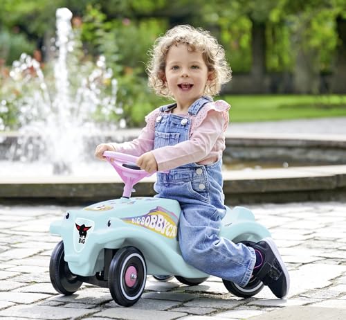 BIG-Bobby-Car-Classic Einhorn - Kinderfahrzeug mit Aufklebern im Einhorn Design, für Jungen und Mädchen, belastbar bis zu 50 kg, Rutschfahrzeug für Kinder ab 1 Jahr, Hellblau – Bild 7
