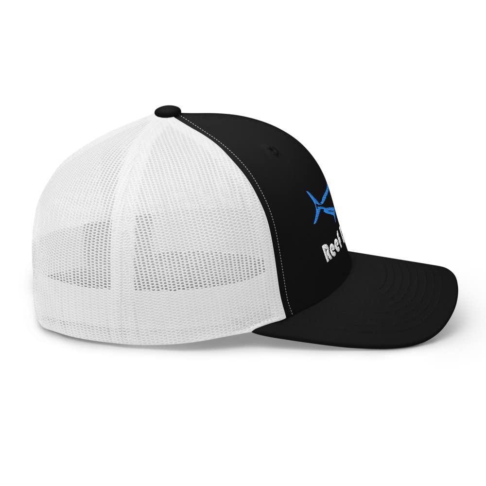 Amberjack ryba słonowodna gra wędkarska rafa osioł haftowana czapka typu trucker czapka snapback